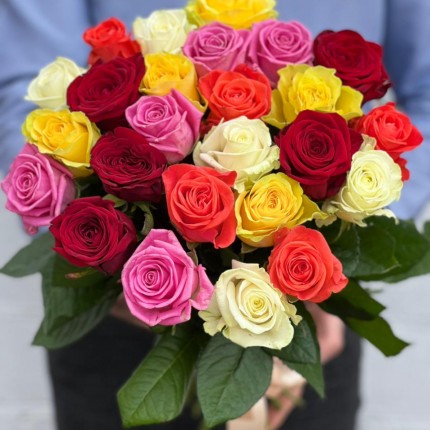 Букет из разноцветных роз - купить с доставкой в по Тамбову